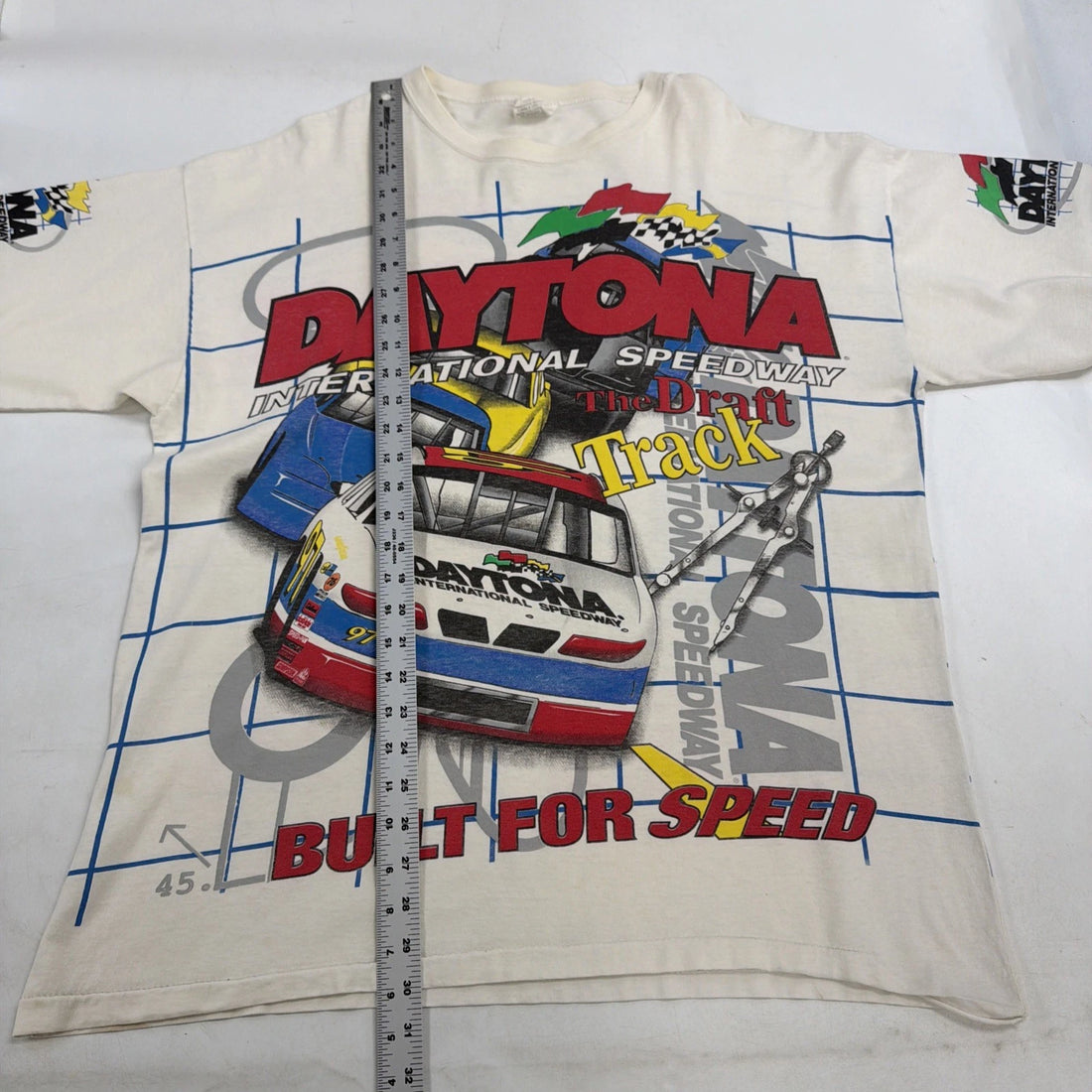 Vintage Daytona International Speedway Draft Track Racing T-Shirt XL AOP