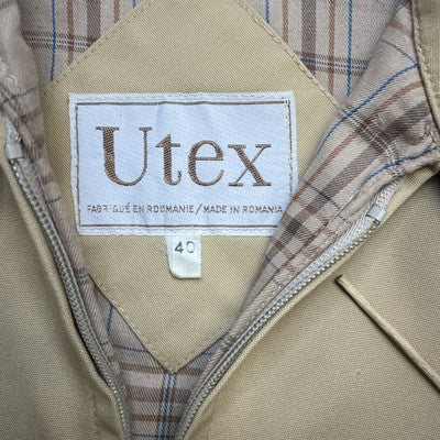Vintage Utex Harrington Bomber Jacket Size 40 Beige