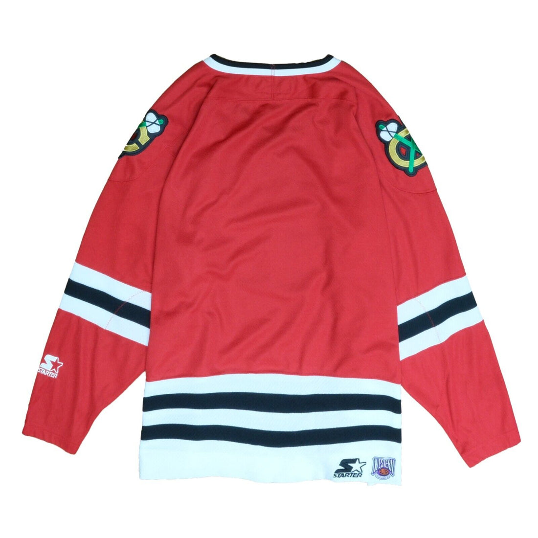Vintage Chicago Blackhawks Starter Hockey Jersey Size XL Red 90s NHL