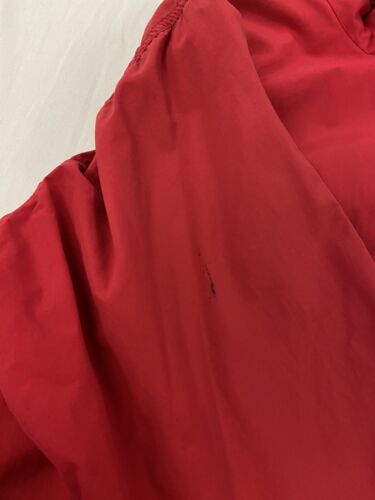 Vintage LL Bean Three Season Bomber Jacket Size XL Red Fleece Lined