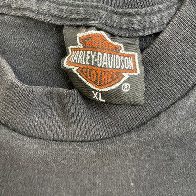 Vintage Harley Davidson 3D Emblem Live To Ride T-Shirt Size XL 1991 90s