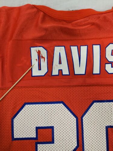 Vintage Denver Broncos Terell Davis Starter Jersey Size XL Orange NFL