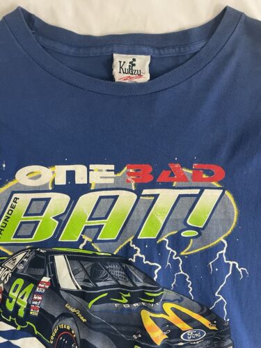 Vintage Batman Forever Bill Elliott One Bad Bat Racing T-Shirt XL McDonalds 90s