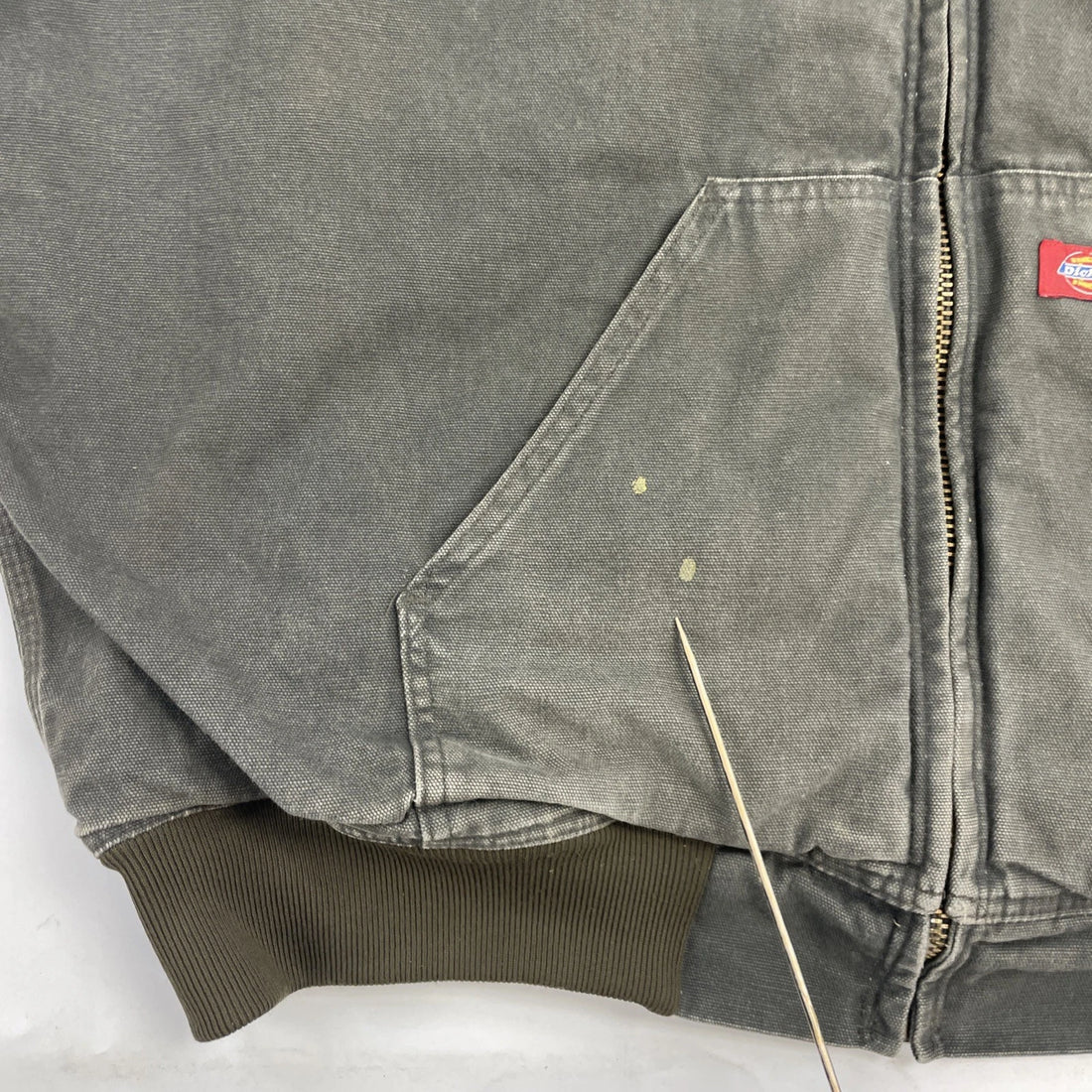 Dickies Canvas Bomber Work Jacket Size XL Green