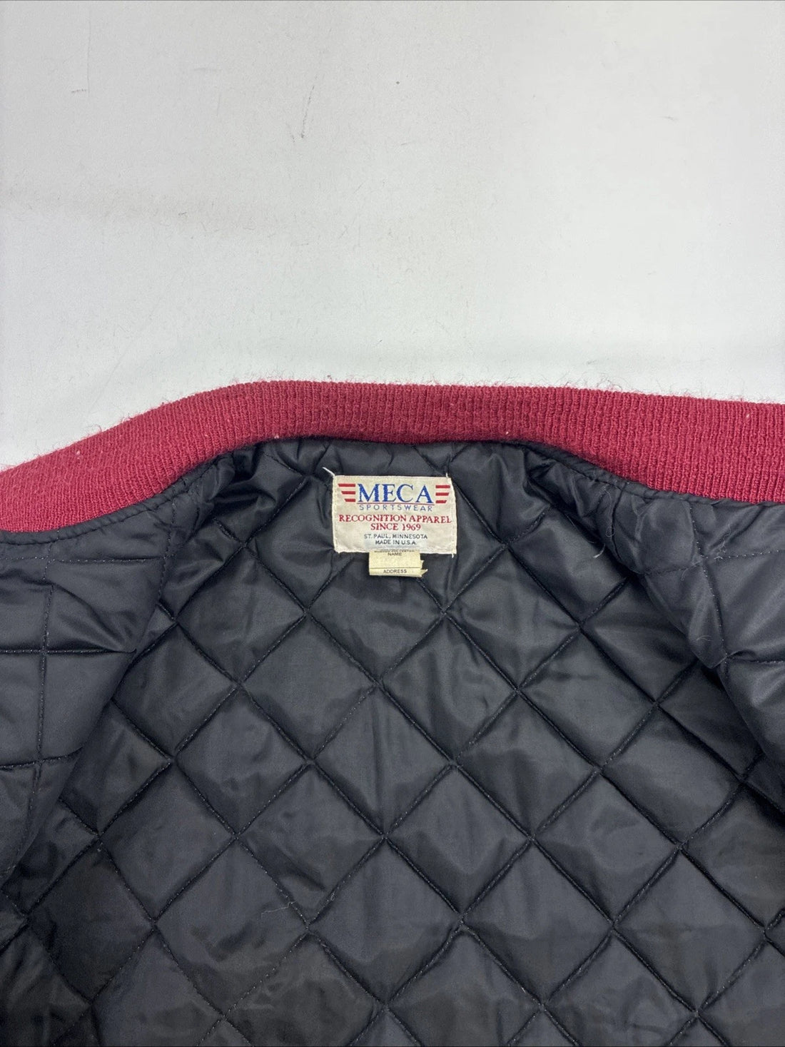 Vintage NP Football Leather Wool Varsity Jacket Size XL 2004