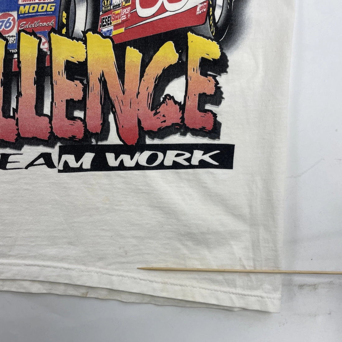 Vintage Robert Yates Racing T-Shirt Size XL All Over Print NASCAR