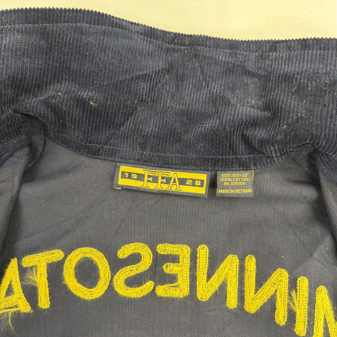 Minnesota Rochester Agricultural Education FFA Corduroy Work Jacket Size 36
