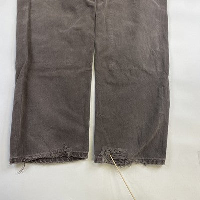 Vintage Carhart Canvas Carpenter Double Knee Work Pants Size 38 X 34 Brown