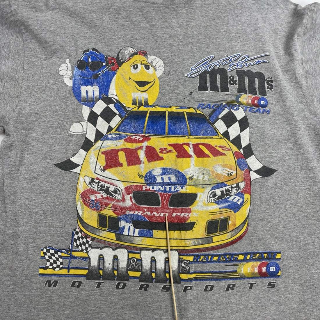 Vintage Ernie Irvan M&M Racing T-Shirt Size XL
