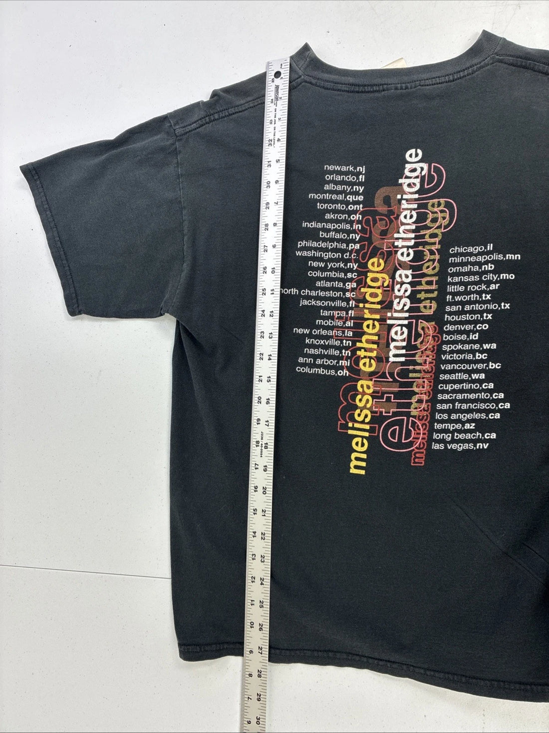 Vintage Melissa Etheridge Winterland T-Shirt Size Large