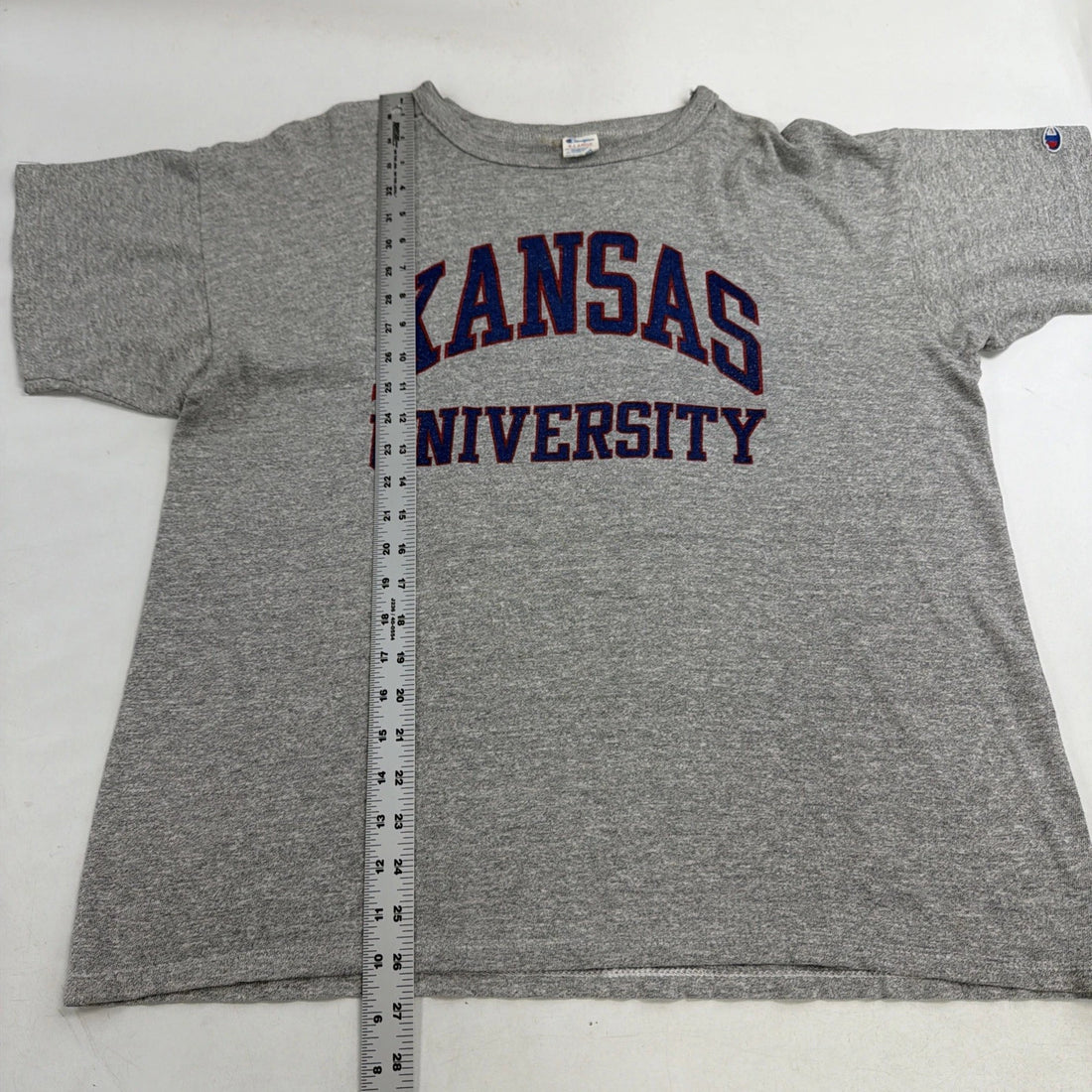 Vintage Kansas Jayhawks Champion T-Shirt Size XL 80s NCAA
