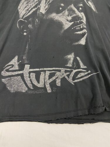 Vintage Tupac Shakur T-Shirt Size 2Pac Hip Hop Rap Tee Distressed
