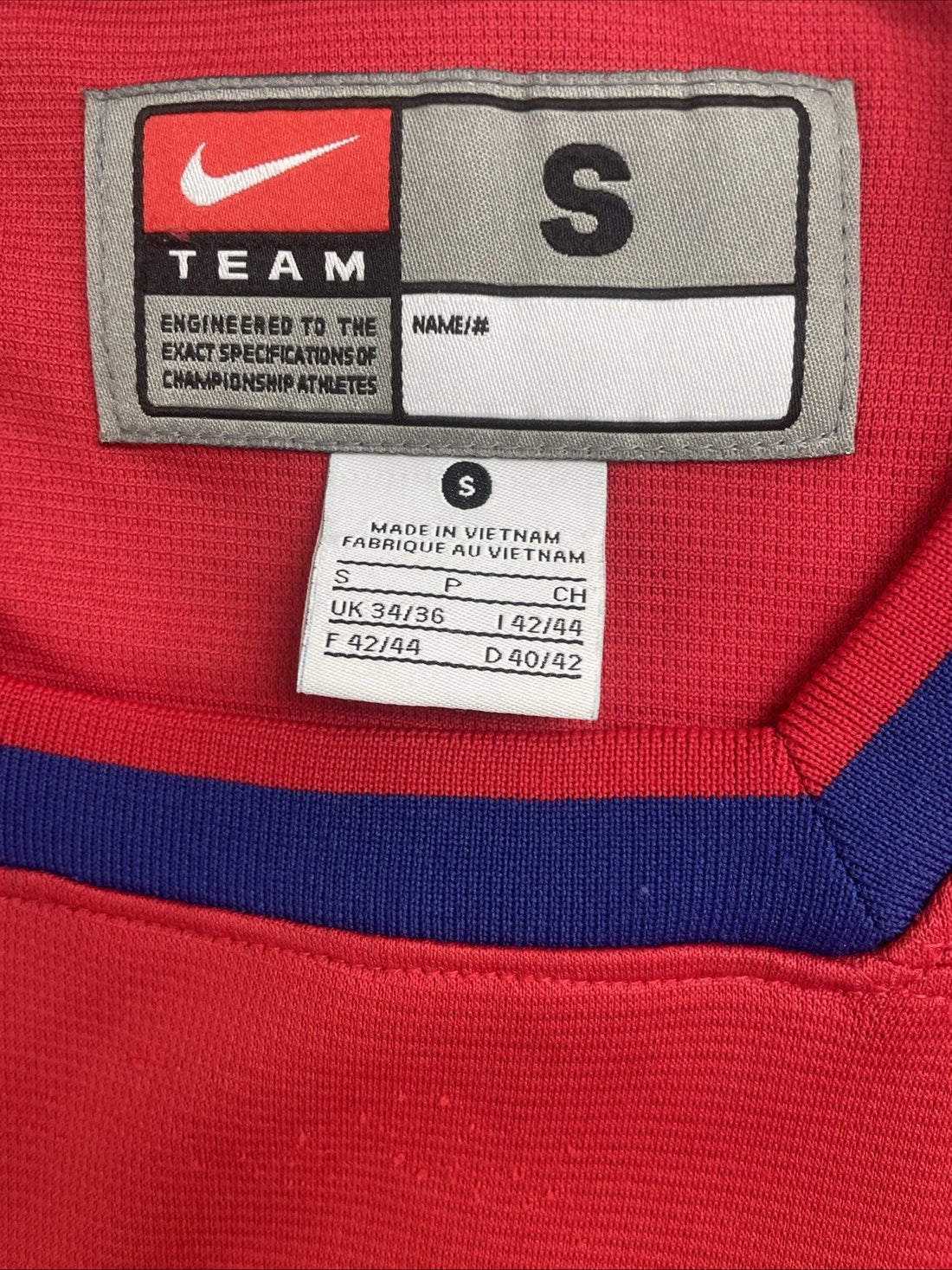 Team Russia Nike Hockey Jersey Size Small IIHF