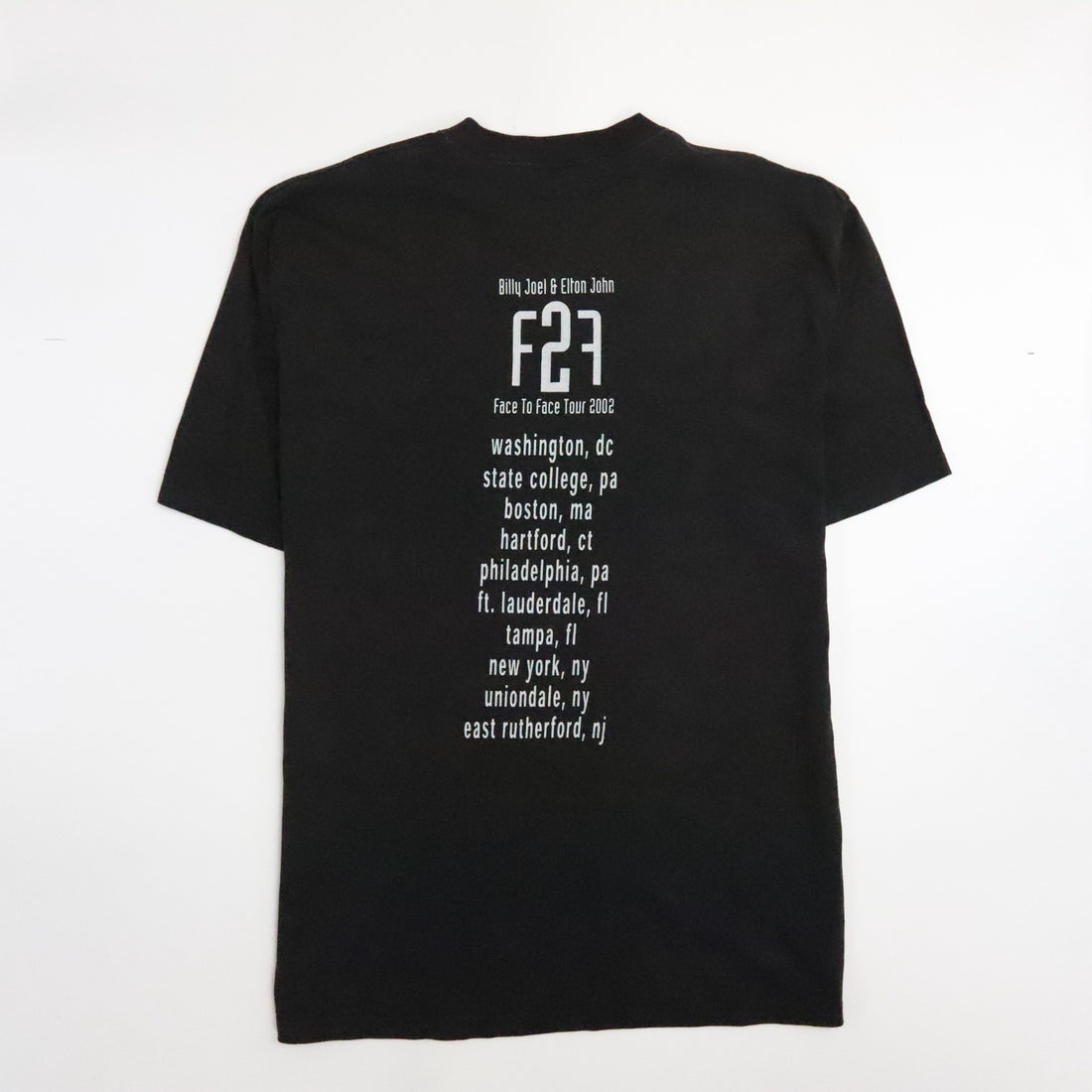 Vintage Elton John Billy Joel Face 2 Face T-Shirt Size Large