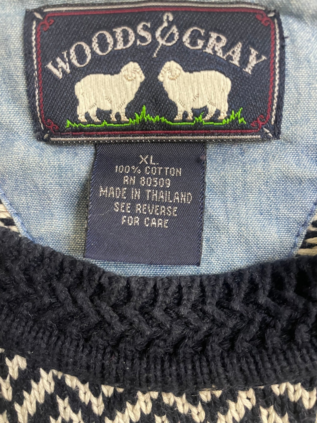 Vintage Woods & Gray Crewneck Sweater Size XL