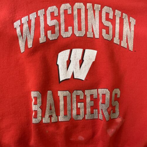 Vintage Wisconsin Badgers Crewneck Sweatshirt Size XL 90s NCAA