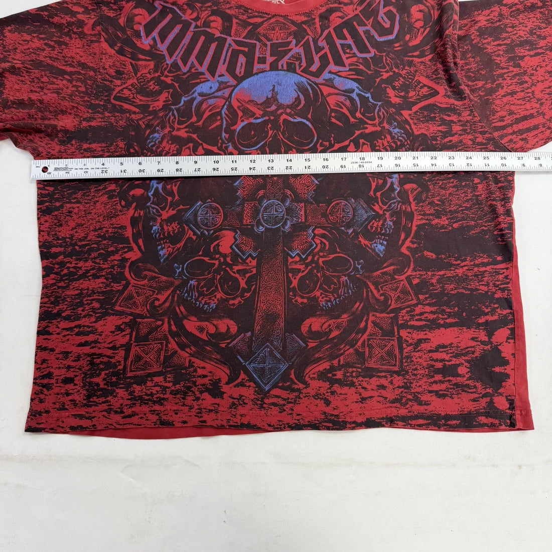 MMA Elite Skull T-Shirt Size XL All Over Print