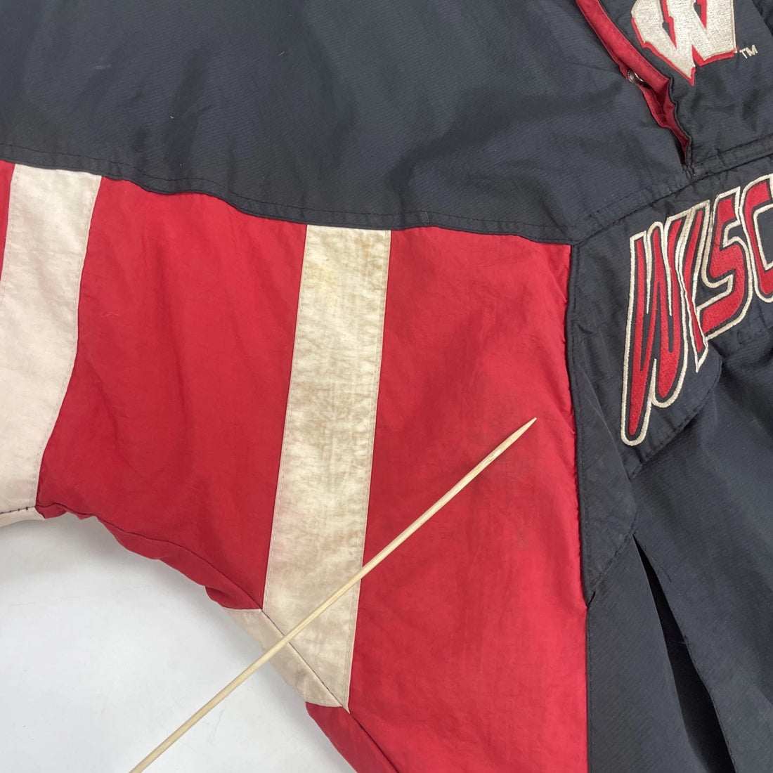 Vintage Wisconsin Badgers Pullover Starter Puffer Jacket XL 90s NCAA