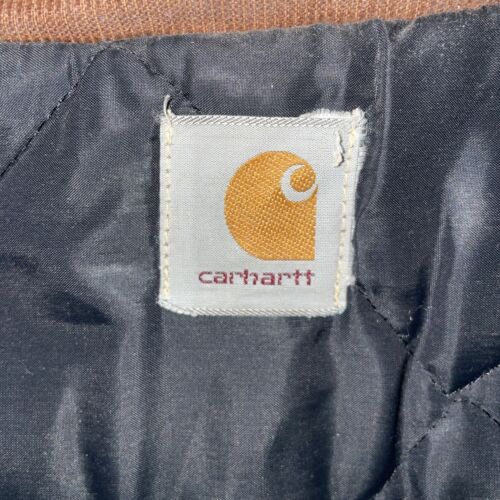 Carhartt Canvas Arctic Work Jacket Size Medium Tan Hooded