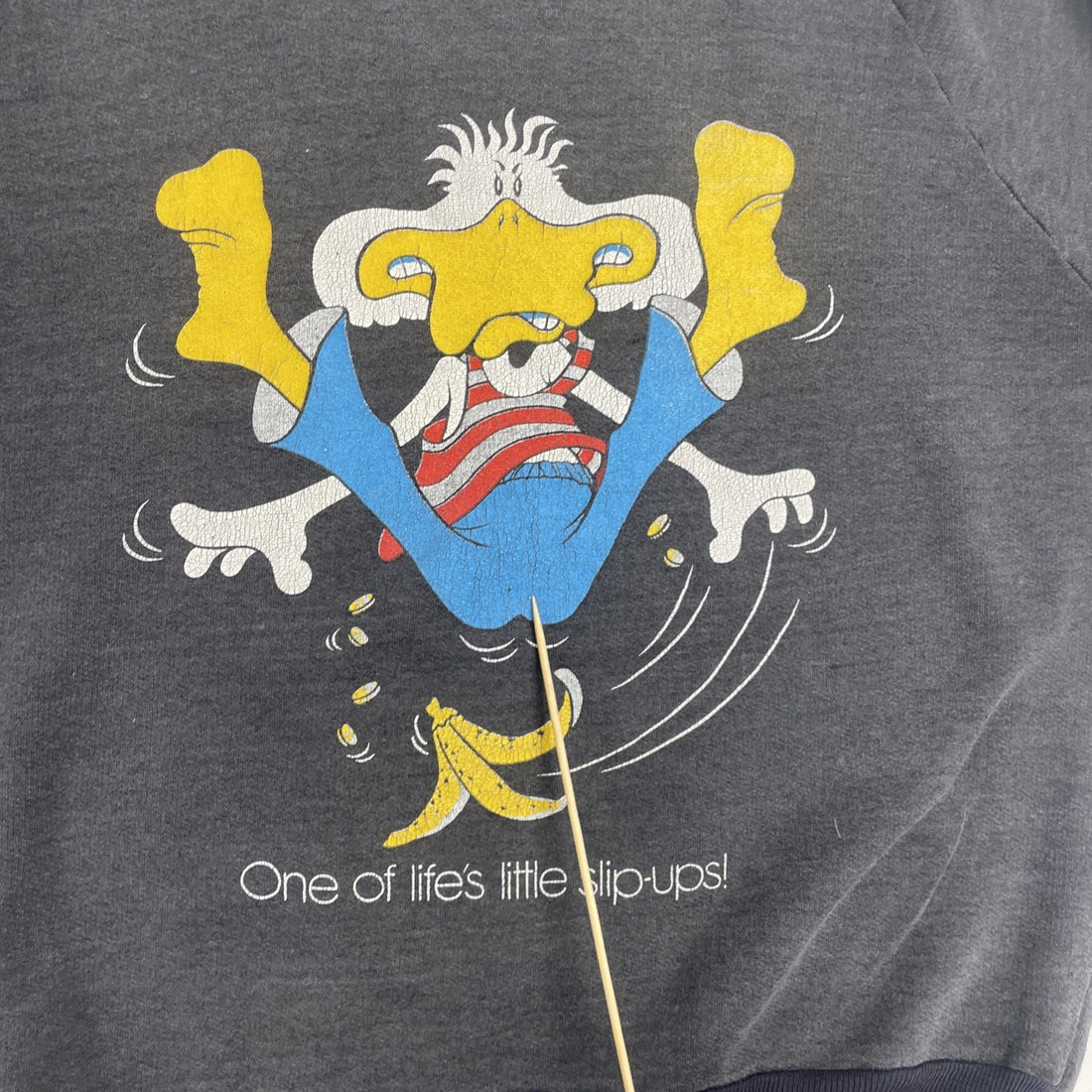 Vintage Duck One Of Life's Little Slip Ups Crewneck Sweatshirt Size Large