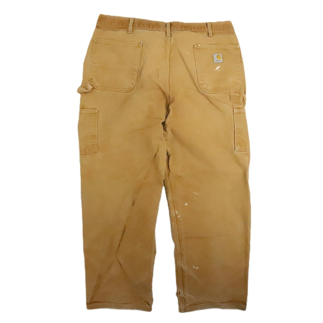 Carhartt Canvas Carpenter Double Knee Work Pants Size 42 X 30 Brown