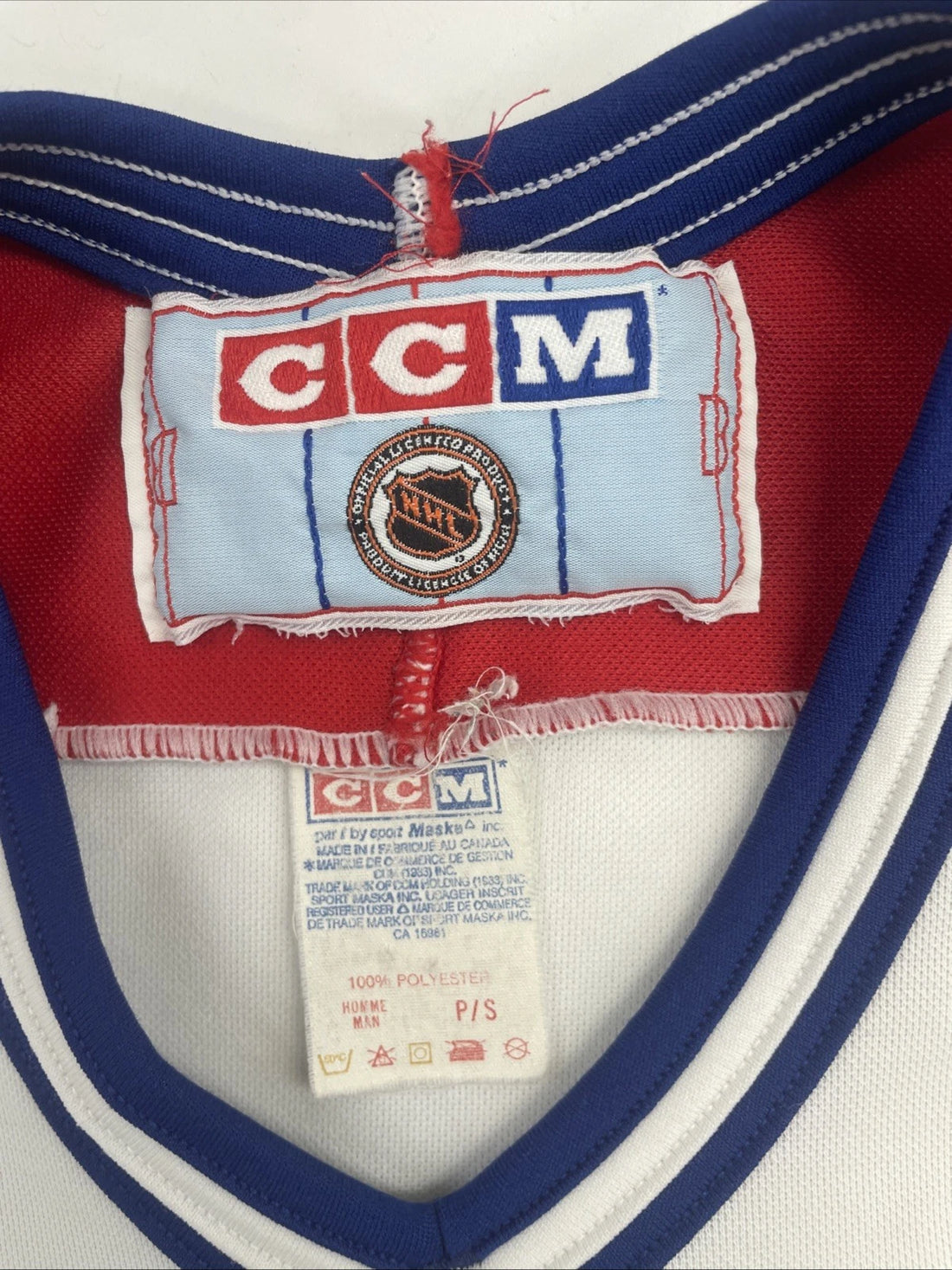 Vintage Montreal Canadiens CCM Jersey Size Small 90s NHL