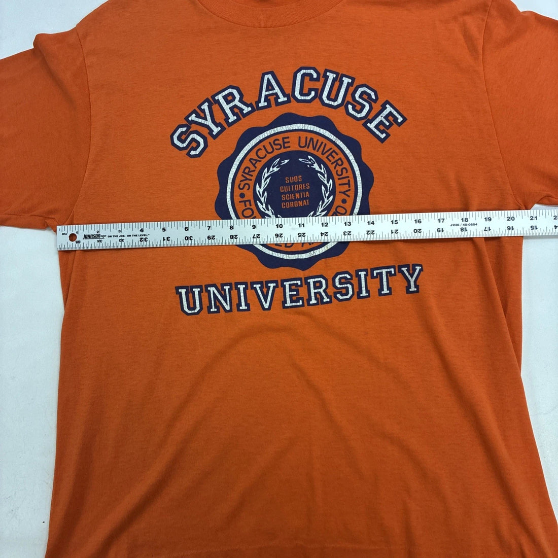 Vintage Syracuse University Crest T-Shirt Size XL 80s 90s NCAA