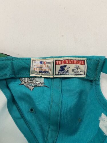 Vintage Florida Marlins Starter Snapback Hat OSFA Teal MLB