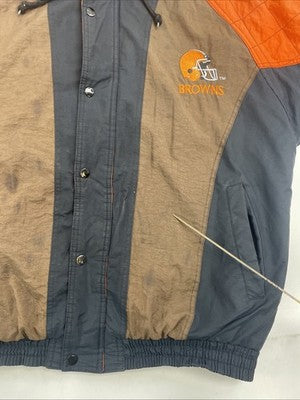 Vintage Cleveland Browns Starter Puffer Jacket Size Medium 90s NFL