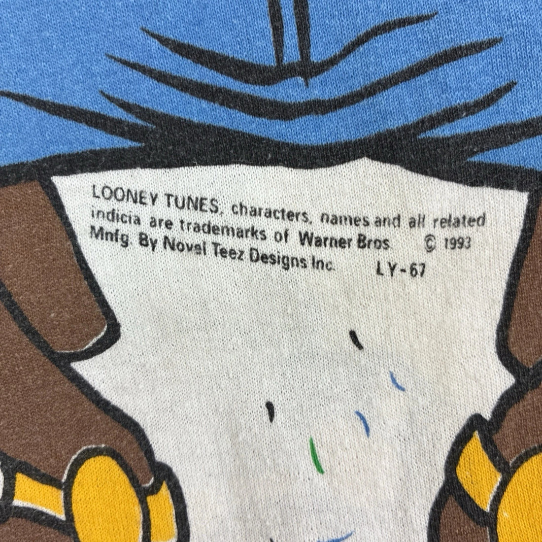 Vintage Taz Cowboy Looney Tunes T-Shirt Size XL 1993 90s