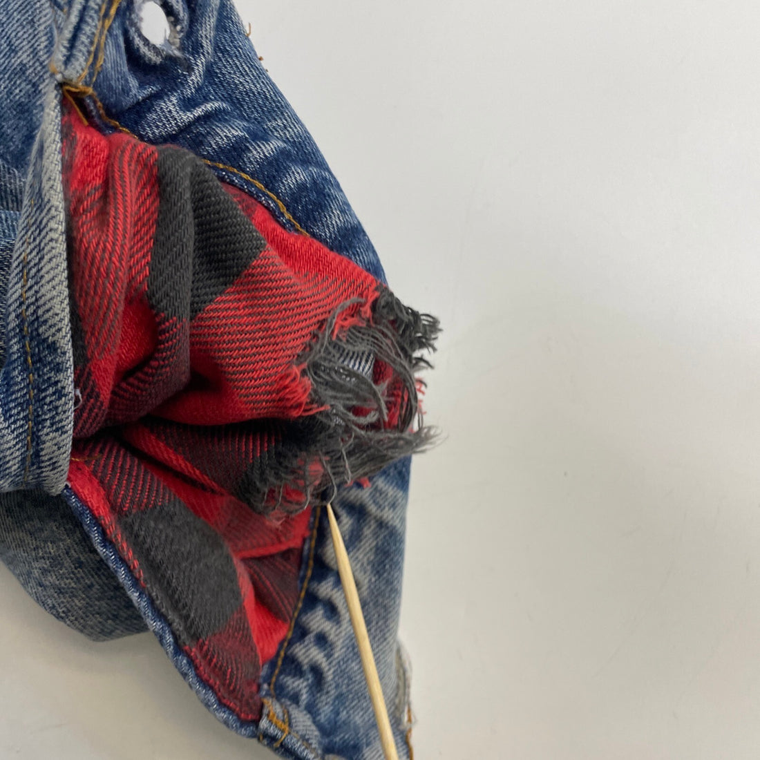 Vintage Levi's Denim Trucker Jacket Medium Buffalo Plaid Lined