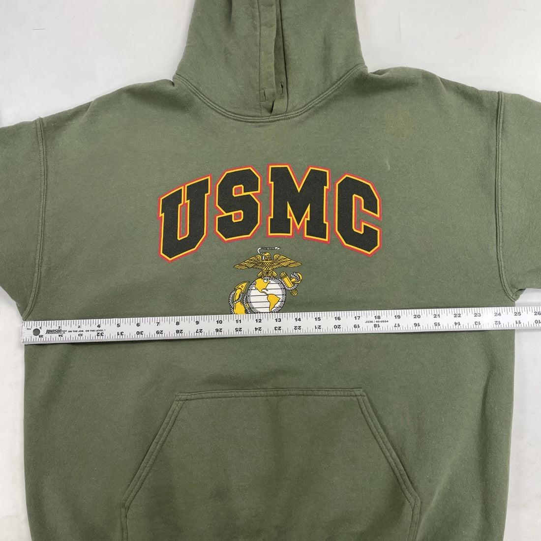 United States Marine Corps Sweatshirt Hoodie Size XL Green USMC