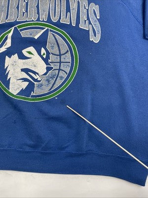 Vintage Minnesota Timberwolves Crewneck Sweatshirt Size XL 90s NBA