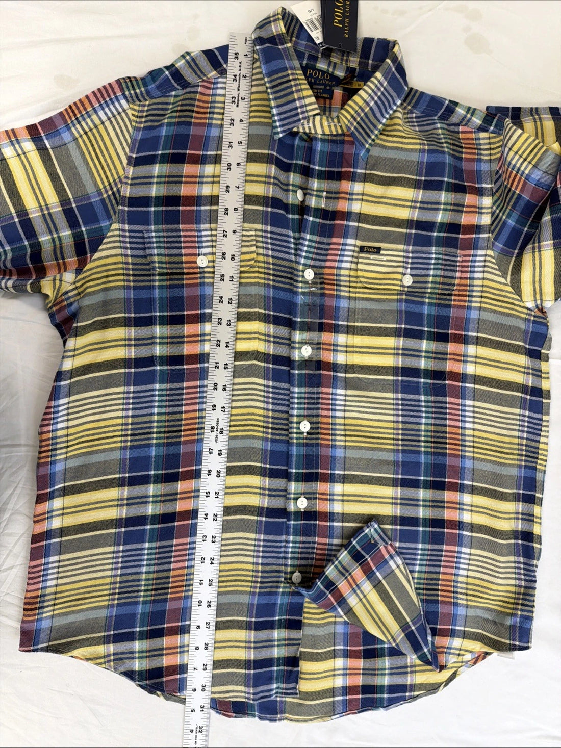 Polo Ralph Lauren Button Up Shirt Size Large Plaid NWT