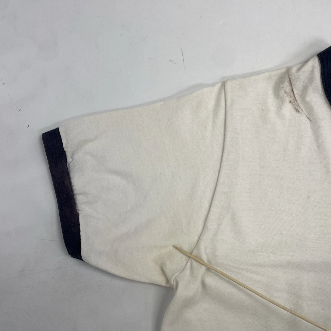 Vintage US Navy Naval Academy Champion Ringer T-Shirt Size Large 80s