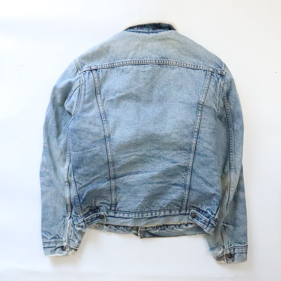 Vintage Levi's Sherpa Lined Denim Trucker Jacket Size 40L