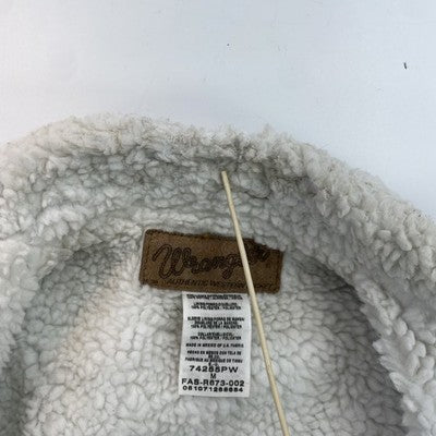 Vintage Wrangler Western Denim Jacket Size Medium Sherpa Lined