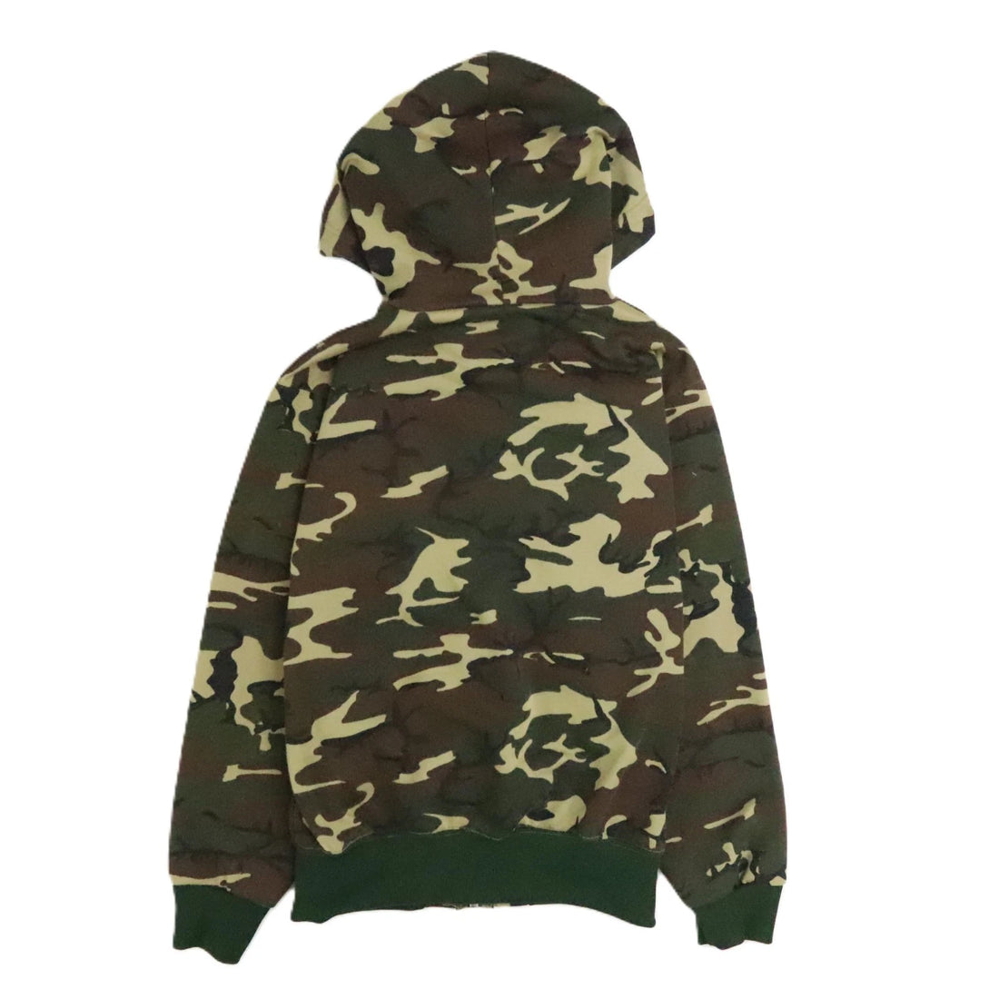 Vintage Camo Thermal Sweatshirt Hoodie Size Small 80s