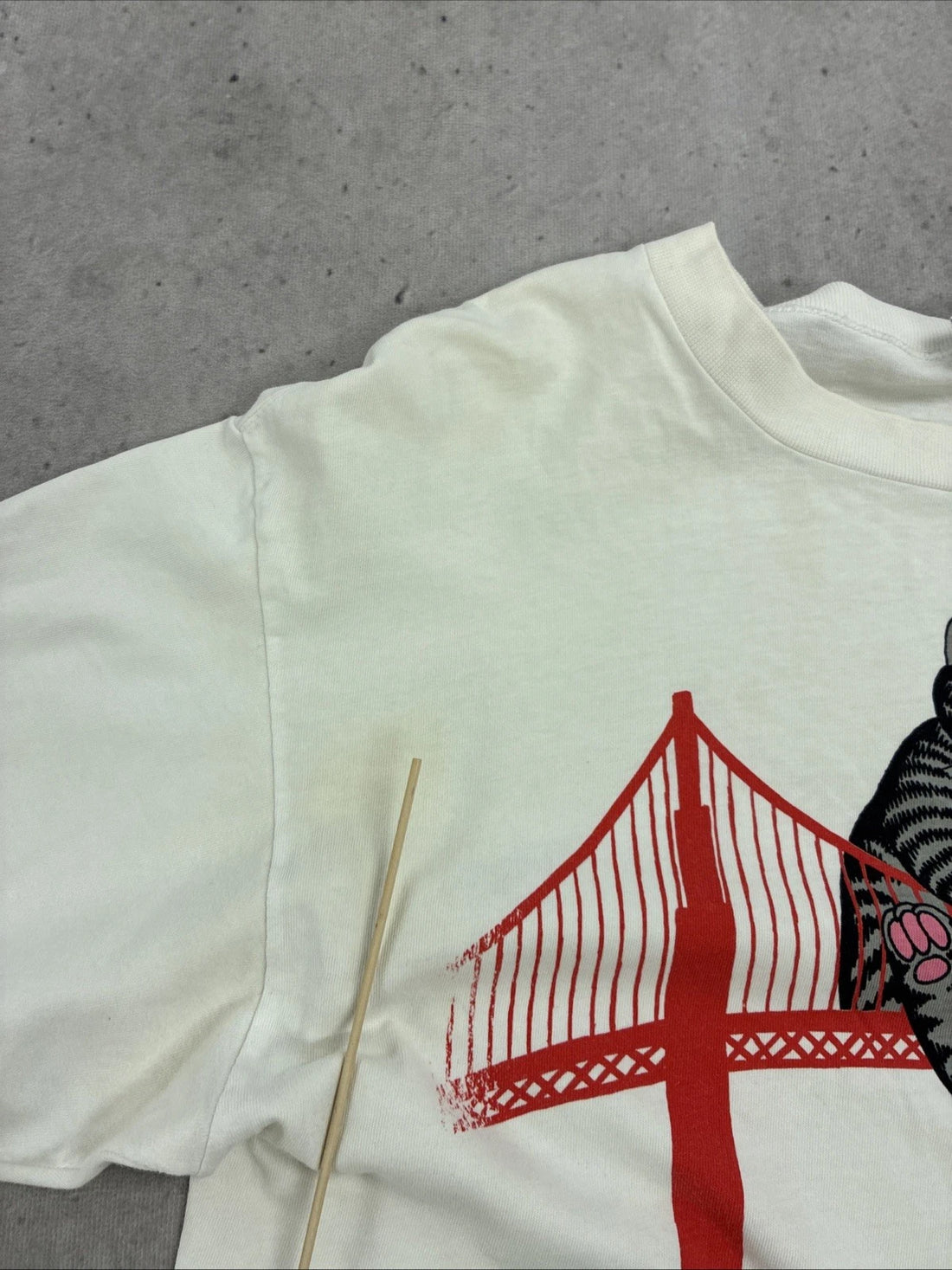 San Francisco Cat B Kliban Crazy T-Shirt Size Large