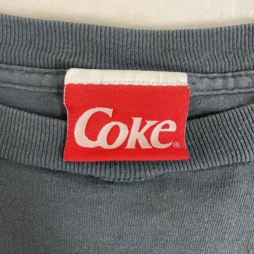 Vintage Coca Cola Always Cool Dark And Handsome T-Shirt Size XL Coke Promo 90s