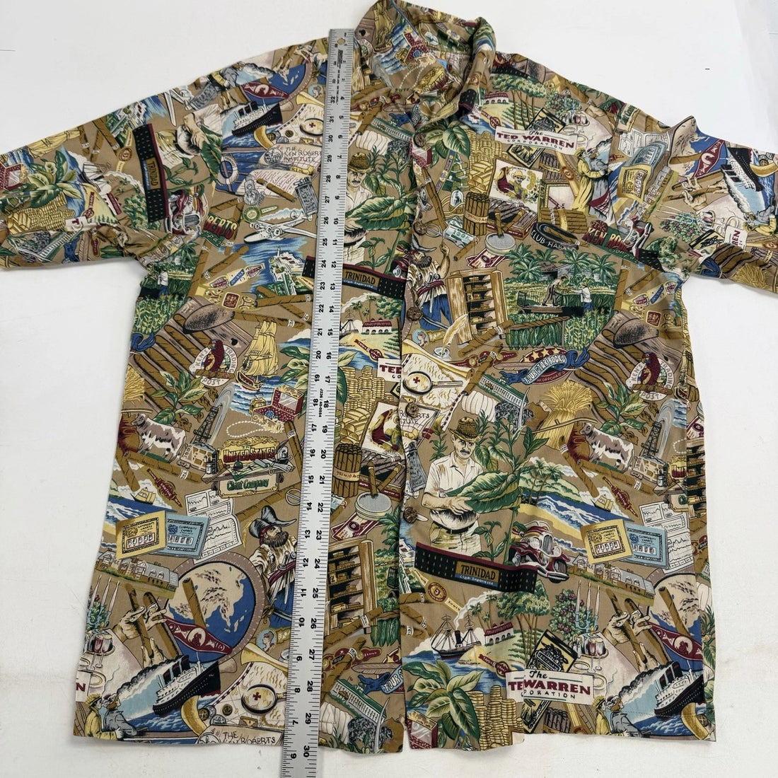 Joe Kealoha Hawaiian Short Sleeve Button Up Shirt Size Large