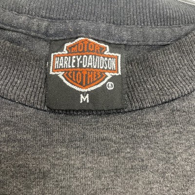 Vintage Harley Davidson 3D Emblem Hard Times Don't Last T-Shirt Medium 1991 90s