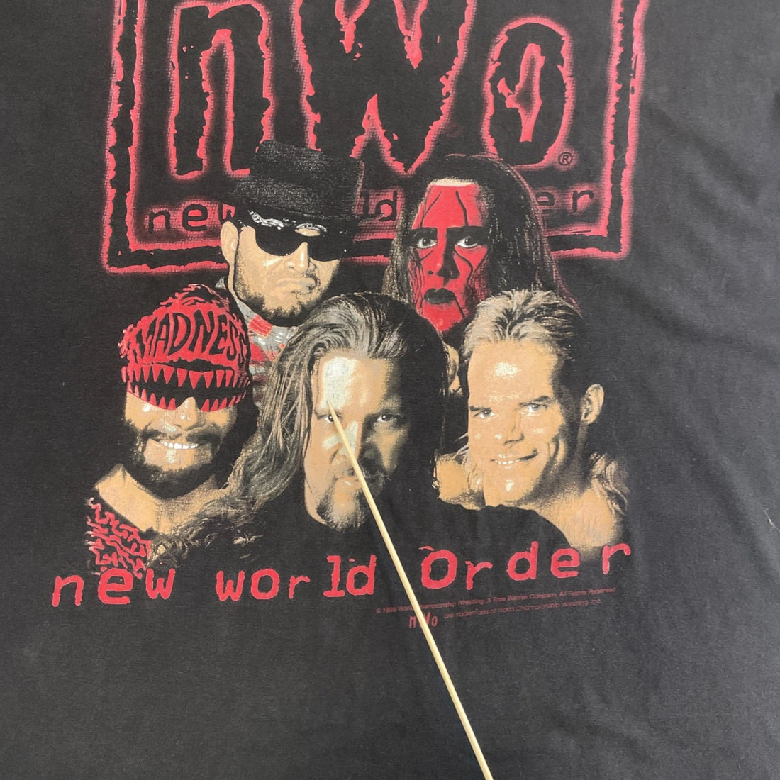 Vintage NWO Wrestling T-Shirt Size Large 1998 90s WCW