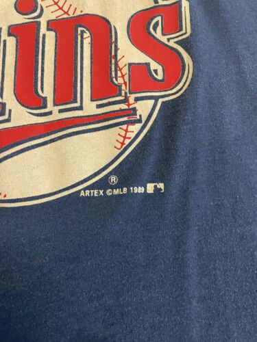 Vintage Minnesota Twins T-Shirt Size XL 1989 80s MLB