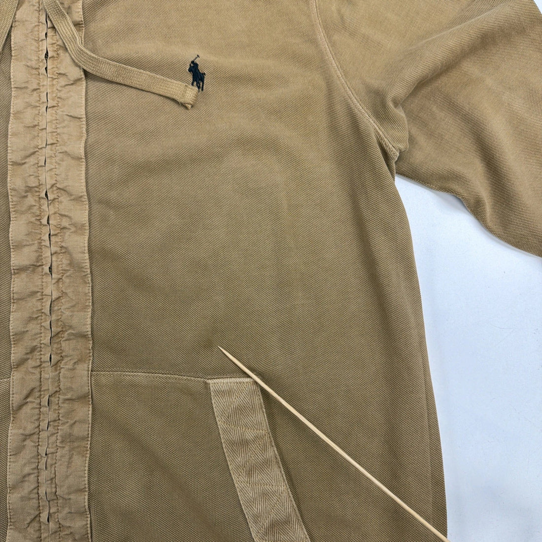 Vintage Polo Ralph Lauren Full Zip Sweatshirt Hoodie Size XL Brown