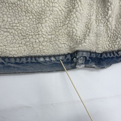 Vintage Levi's Sherpa Lined Denim Trucker Jacket Size 40L