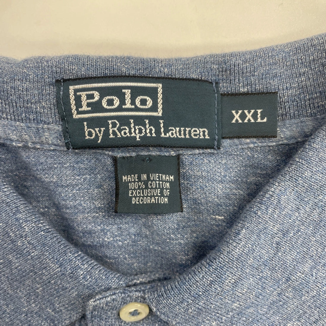Vintage Polo Ralph Lauren Rugby Shirt Size 2XL Blue