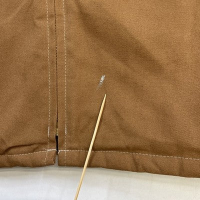 Tough Duck Canvas Work Jacket Size Large Brown NWT