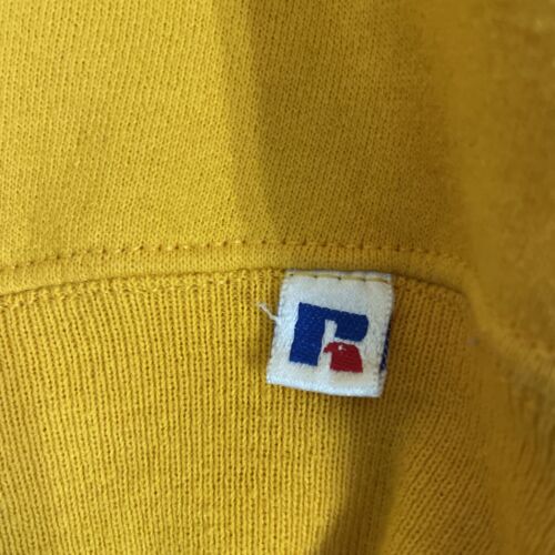 Vintage Russell Athletic Blank Crewneck Sweatshirt Size Medium Yellow