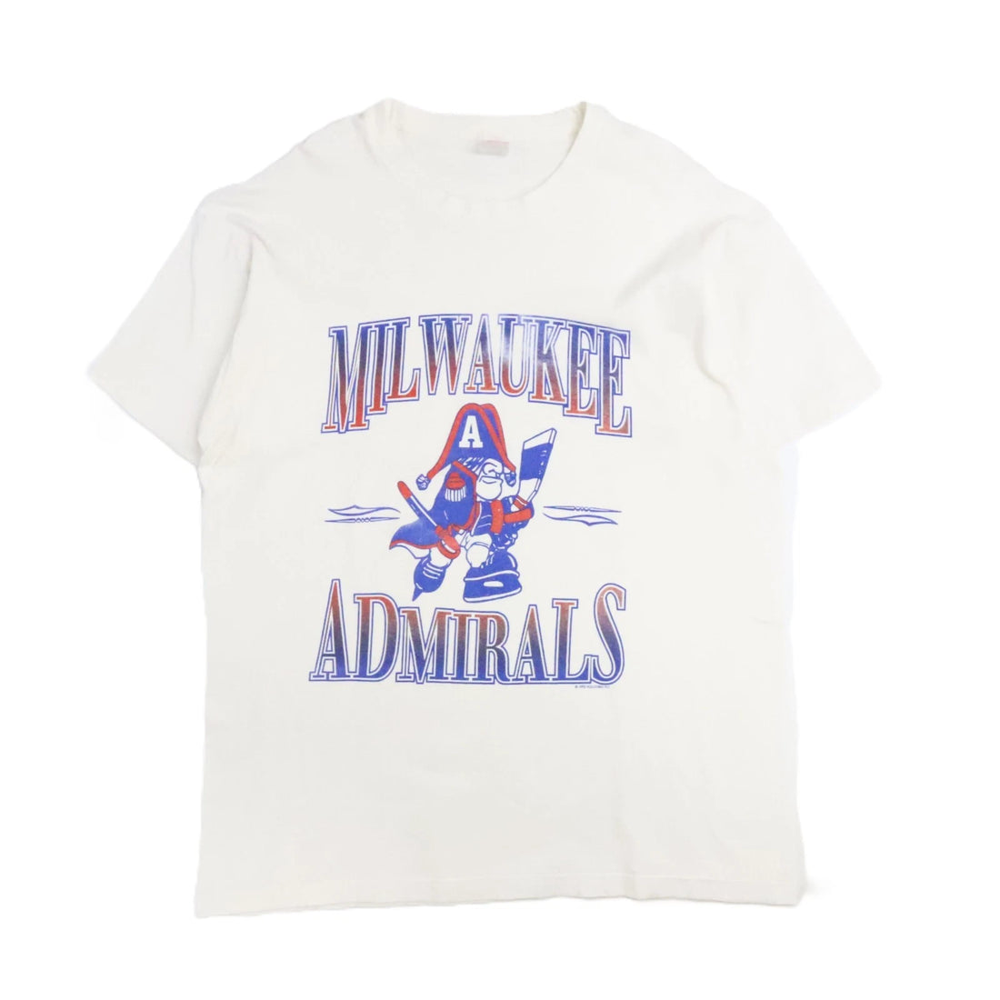 Vintage Milwaukee Admirals T-Shirt Size 2XL 1992 90s AHL